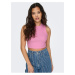 Ružové dámske crop top tielko ONLY Vilma