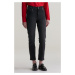 DŽÍNSY GANT BLACK CROPPED SLIM JEANS BLACK WORN IN