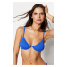 Trendyol Blue Underwire Gipeal Bikini Top