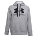 SIVÁ MIKINA UNDER ARMOUR RIVAL FLEECE LOGO HOODIE 1356318-035