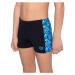 Arena pooltiles swim short boys black/blue multi