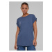 Women's Modal Extended Shoulder Tee T-Shirt - Vintage Blue