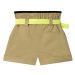 Detské krátke nohavice Dkny zelená farba, jednofarebné