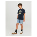 Jack&Jones Junior Tričko 12230796 Tmavomodrá Standard Fit