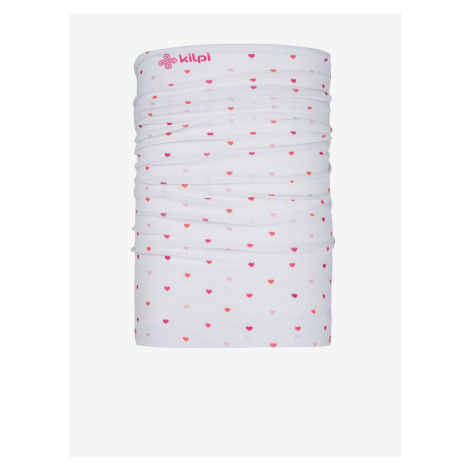 Ružovo-biela detská vzorovaná multifunkčná šatka Kilpi Darlin