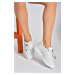 Dámske tenisky Fox Shoes P540502403 z bielej pravej kože