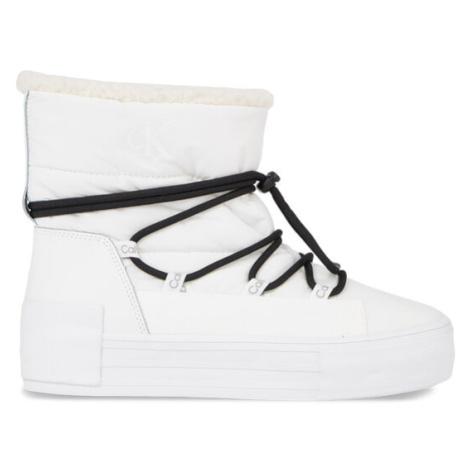 Calvin Klein Jeans Snehule Bold Vulc Flatf Snow Boot Wn YW0YW01181 Biela