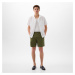 Šortky GAP Linen Fixed Waist Short Army Jacket Green