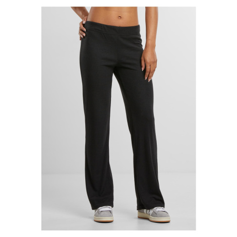 Women&#039;s ribbed trousers black Urban Classics