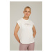 Lumberjack CT1006 AMY SLOGAN T-SHIRT ECRU Woman Sleeve T-Sh