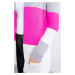 Sivý+ružový neónový pruhovaný sveter UNI