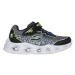 Chlapčenská rekreačná obuv SKECHERS S Lights Vortex 2.0 Zorento black yellow blue