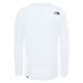 The North Face L/S FINE TEE Pánske tričko s dlhým rukávom, biela, veľkosť