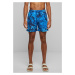 Swimsuit pattern shorts blue flower