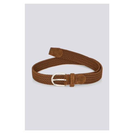 OPASOK GANT ELASTIC BRAID BELT ROASTED WALNUT