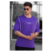 Madmext Purple Oversize Men's T-Shirt 5234