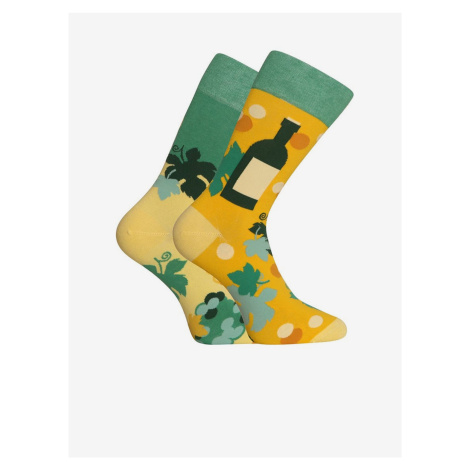 Ponožky pre mužov Dedoles - žltá, zelená