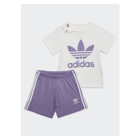 Adidas Súprava tričko a športové šortky Trefoil Shorts Tee Set IB8641 Fialová Regular Fit