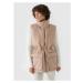 Dámska vesta 4F VEST JACKET-WAW24TVJAF135-83S-BEIGE