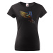 Dámské tričko s úžasnou potlačou papagája - skvelý darček na narodeniny
