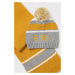Detská čiapka a šál Birba&Trybeyond žltá farba