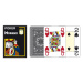 Pokrové hracie karty Modiano CRISTALLO Jumbo 100% plastové, čierne
