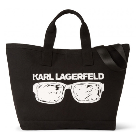 Kabelka Karl Lagerfeld K/Element Canvas Tote Čierna