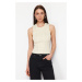 Trendyol Beige Stone Detailed Crew Neck Knitted Thin Blouse