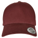 5-Panel Curved Classic Snapback Burgundy