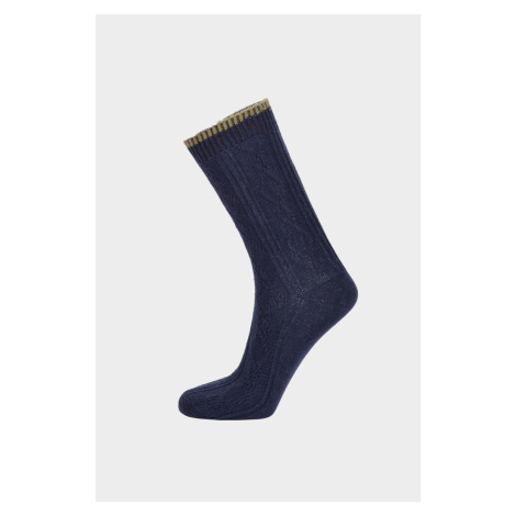 Ponožky Camel Active Bootsocks Cashmere Cable Modrá