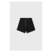 Detské krátke nohavice Mayoral čierna farba, jednofarebné
