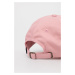 Bavlnená čiapka HUF ružová farba, s nášivkou
