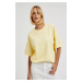 Women's T-shirt MOODO - light yellow