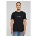 Men's T-shirt Hustle Wording EMB Tee black