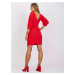 Červené elegantné mini šaty -LK-SK-508837.71P-red