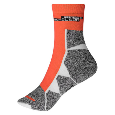 James&amp;Nicholson Unisex športové ponožky JN215 Bright Orange