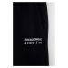 Tepláky Abercrombie & Fitch čierna farba, s potlačou