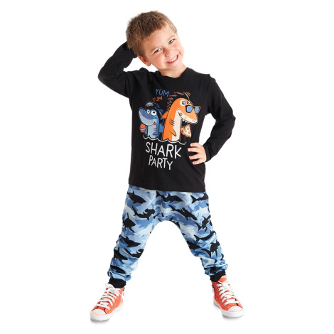 Denokids Shark Party Boy's T-shirt Trousers Set