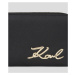 Peňaženka Karl Lagerfeld K/Signature 2.0 Cont Zip Wllt Čierna