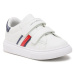 Tommy Hilfiger Sneakersy Stripes Low Cut Velcro Sneaker T1A9-32694-1355 S Biela