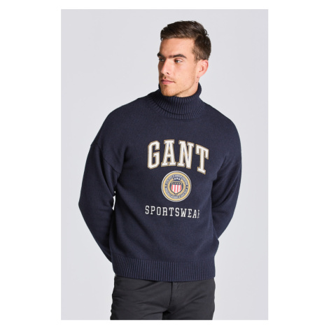 ROLÁK GANT D2. CREST SHIELD ROLLNECK EVENING BLUE