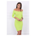 Fitted dress - ribbed kiwi