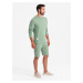 Ombre Men's sweatshirt set sweatshirt + shorts