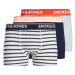 JACK & JONES Boxerky 'Dave'  námornícka modrá / sivá melírovaná / oranžová / koralová / šedobiel