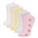 DEFACTO Girl's 5-Piece Cotton Booties Socks