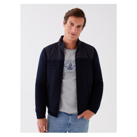 LC Waikiki Standard Mold Stand Collar Men's Knitwear Cardigan