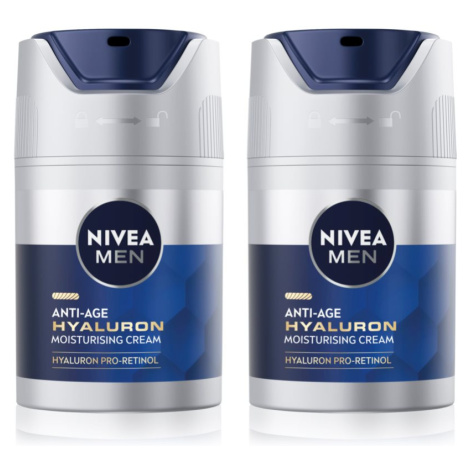 NIVEA MEN Hyaluron Pro-Retinol krém proti vráskam výhodné balenie pre mužov