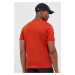Bavlnené tričko Helly Hansen 53976-001, oranžová farba, s potlačou