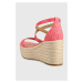 Sandále MICHAEL Michael Kors Serena dámske, ružová farba, na platforme, 40S2SEMS1B