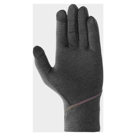 Unisex rukavice 4F H4Z22-REU009 sivé Šedá